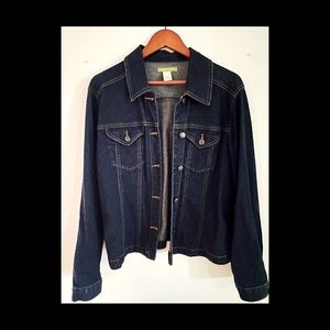 Sigrid Olsen Dark Wash Denim Jacket